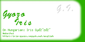 gyozo iris business card